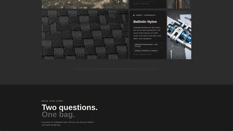Carry - Brutalist Bag Landing Page Template Template | Build Fully Functional Applications with ...
