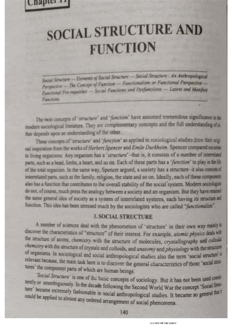 SOC 101: Social Structure and Function - An Anthropological Perspective ...