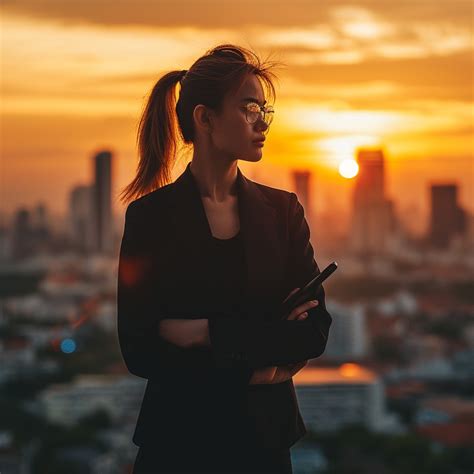 Free Sunset City Silhouette Image - Sunset, Woman, Silhouette | Download at StockCake