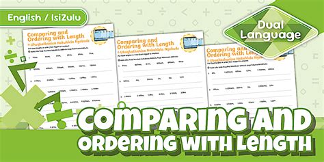 Comparing and Ordering with Length Activity Sheet