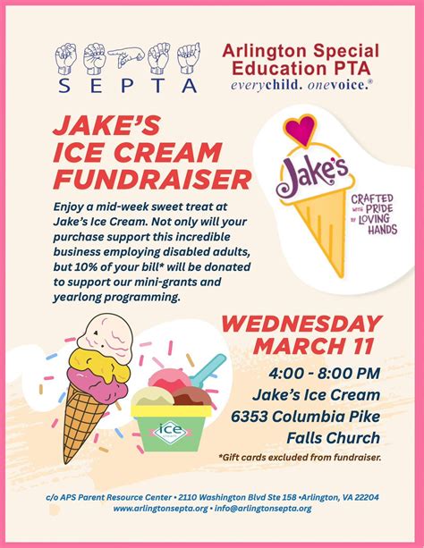 Jakes Ice Cream Arlington SEPTA Fundraiser, Jake's Ice Cream, Falls ...