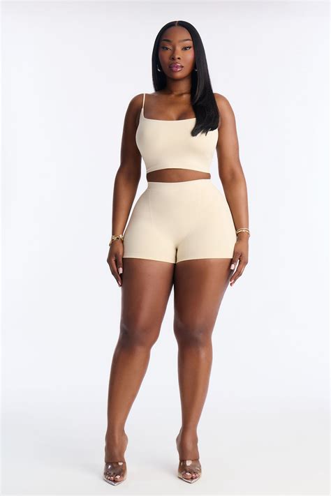 Seamless Smooth Base Layer Double Lined Cami Crop Top - Bone | Fashion Nova