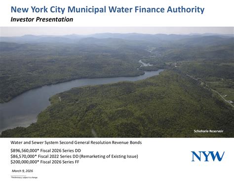 Bond Offering | New York City Municipal Water Finance Authority | BondLink