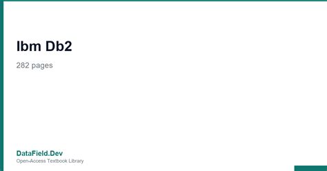 IBM DB2: From First Query to Enterprise Architecture | IBM DB2 ...