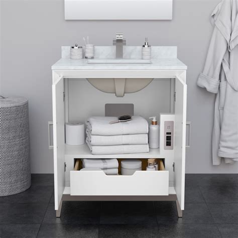 Wyndham Collection Marlena 30-in White Undermount Single Sink Bathroom ...