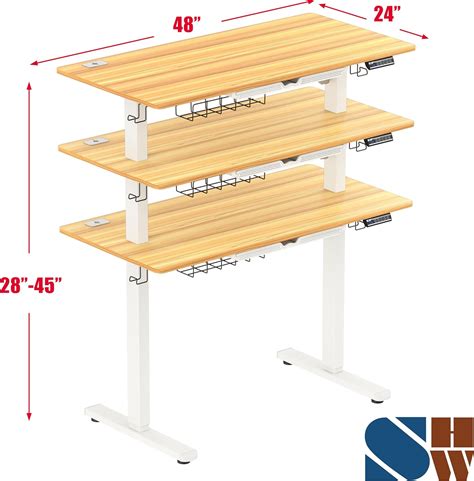 SHW 48-Inch Electric Height Adjustable Standing Desk OD-009-1 User Manual