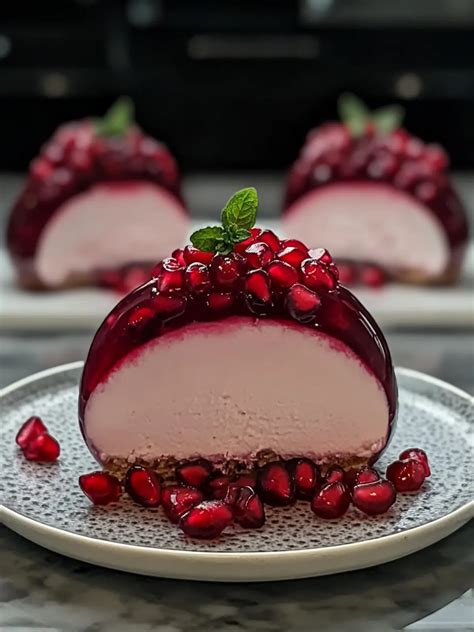 Decadent Glossy Pomegranate Mousse That Dazzles Every Bite - Leia Recipes