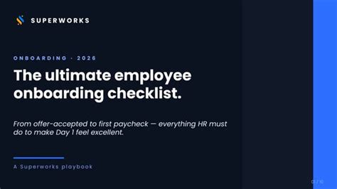 Ultimate Employee Onboarding Checklist for Indian Companies in 2026 | PPTX