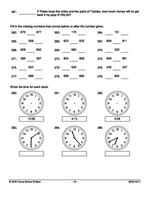 Grade 3 Mathematics Activities End of Term 3 Examination 2022 - 1122 - Worksheets Library - Auto ...