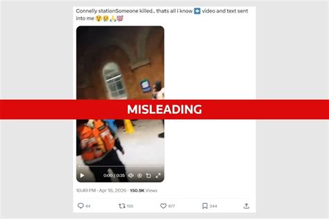 Fact Check: Man suffered medical incident at Dublin station, not ...