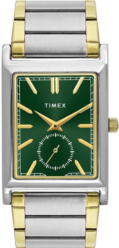 TIMEX TW000L524 Trendline Rectangle 29mm Green Dial Analog Watch - For ...