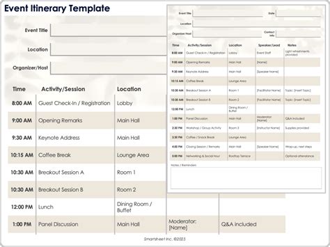 Free Event Planning Templates