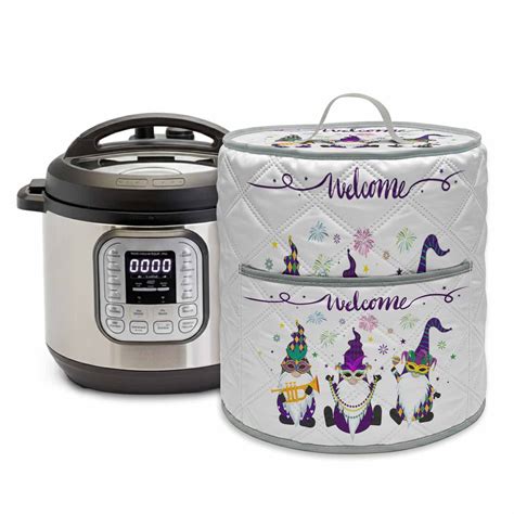 Happy Carnival Pressure Cooker Cover Gnomes Dust Cover for Kitchen ...
