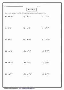 Exponent Rules Worksheet With Answers Laws of Exponents Maze | Math ...