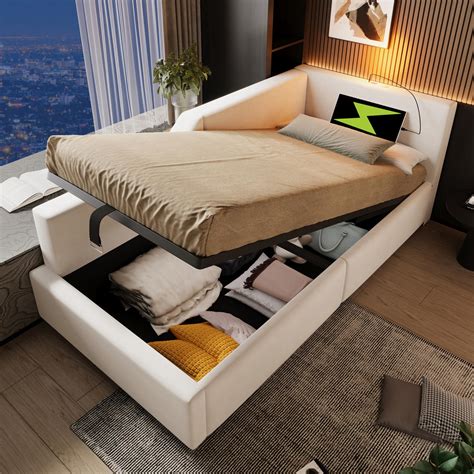 ComfortXL KINDERBETT 90/190 cm DE-00552, in Beige, Hydraulischem Stauraum jetzt nur online ...