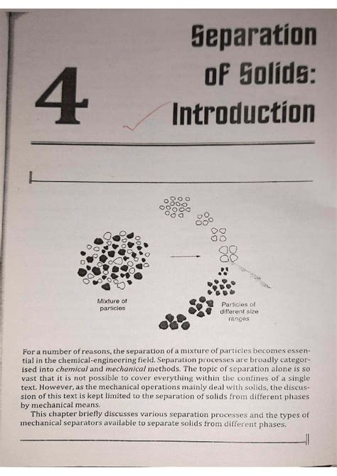 Separation of Solids: Mechanical Methods in Chemical Engineering (CHEM ...