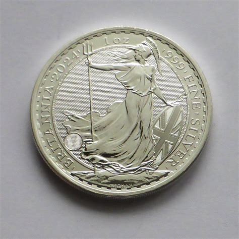 1oz Feinsilber - BRITANNIA, 2 Pounds - Charles III, stgl. (Neu (gemäss ...