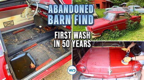 Abandoned BMW 700 coupe gets first wash in 50 years