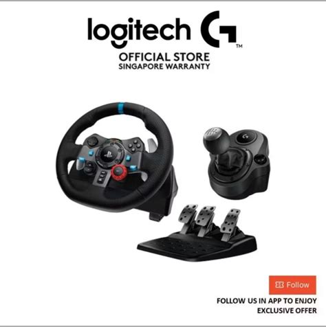 Logitech G29 Driving Force Racing Wheel, Video Gaming, Gaming ...