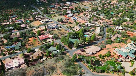 Drone tour of the Chapel of the Holy Cross in Sedona, Arizona