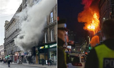 The vape shop fire that burned down historic building next to Glasgow ...