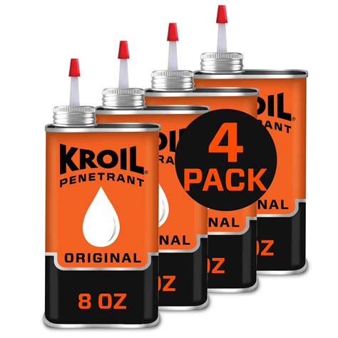 Kroil Original Penetrating Oil (Drip-8oz Can-Case of 4) | Penetrant fo ...