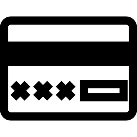 신용 카드 뒷면 - 무료 사업개 아이콘