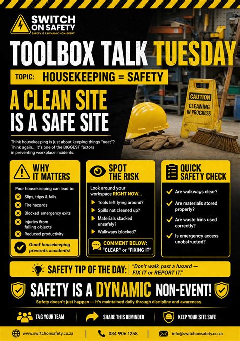 Housekeeping for Safety: Preventing Accidents on Site | Switch On ...
