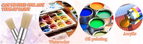 BLMHTWO 6 Stück Schablonierpinsel, Pinsel Rund Borsten-Malpinsel für ...