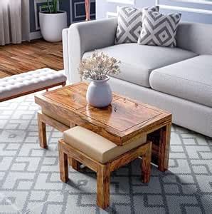 THEATER WOOD Sheesham Wooden Center Coffee Table for Living Room ...