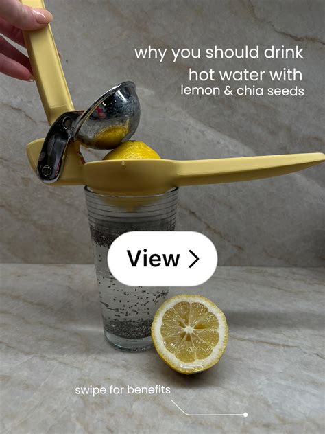 My Morning Secret: Hot Lemon & Chia Seed Water Benefits