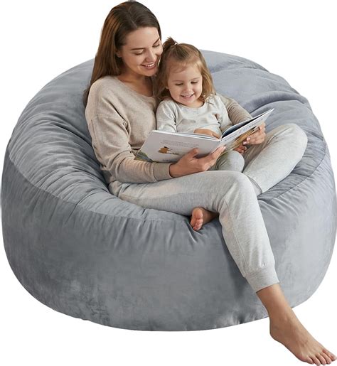 3 Ft Large Bean Bag Chairs for Adults/Teens with Memory Foam Filling ...