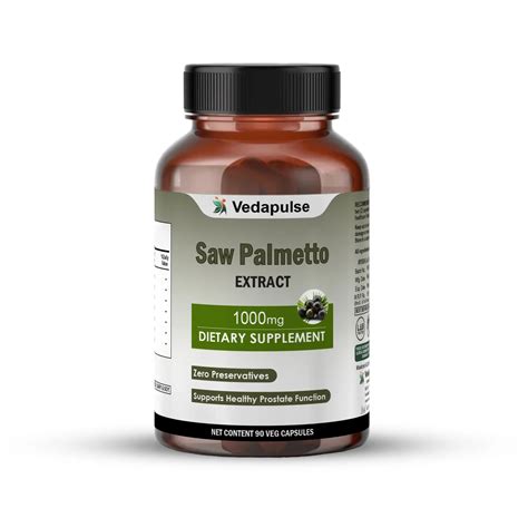 Saw Palmetto Capsules – 90 Count | 100mg per Serving – Vedapulse