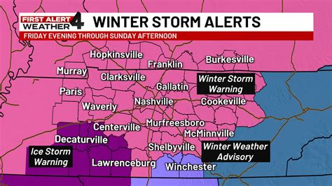 Snow, ice to impact Middle Tennessee this weekend