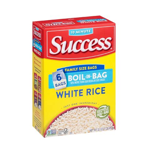 Success Boil-in-Bag Rice, White Rice, Quick and Easy Rice Meals, 32 ...