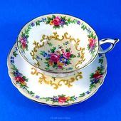 Antique 1940s FORGET ME NOT Sentiment Cup Saucer Made in Germany China ...