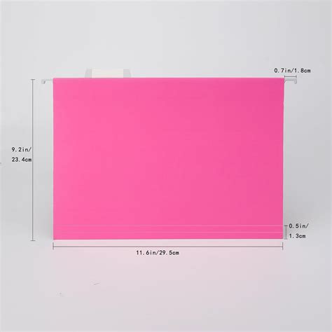 Pink Hanging File Folders,25 Packs Letter Size File Folder,Designed for ...