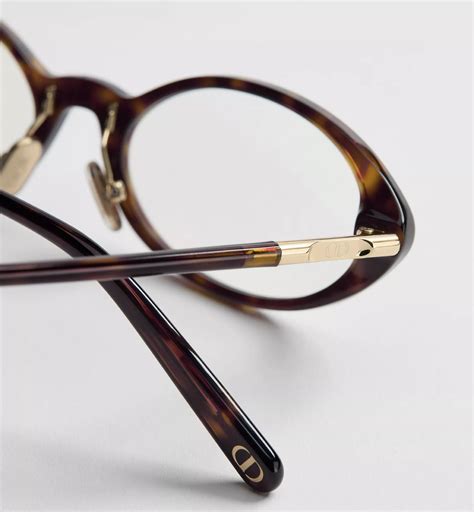 MiniCD R8F Brown Tortoiseshell-Effect Oval Glasses with Blue Light ...