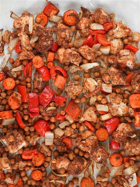 Chicken Shawarma Sheet Pan Dinner - moon + magnolia