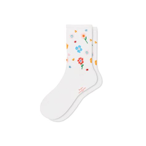Bombas x Susan Alexandra Floral Embroidered Half Calf Socks - Bombas