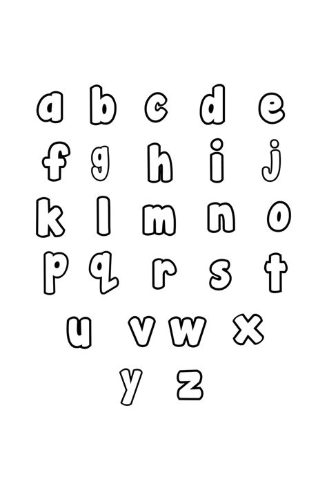 Printable Alphabet Letters Lower Case - Free Printable Templates