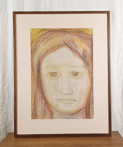 Young Woman's Face, Original Pastel Portrait Drawing, Ukrainian Art, Artist Kozlyanin - Etsy
