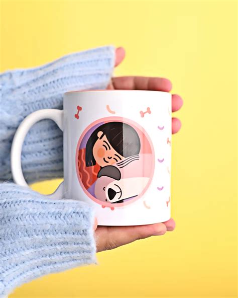 Buy Furry Tales Ollie Snuggles Mom Ceramic Coffee Mug (White) online at ...