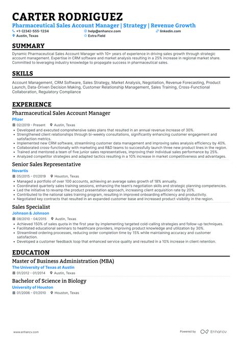 15 Pharmaceutical Sales Resume Examples & Guide for 2026