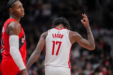 Tari Eason (oblique) on verge of returning to Rockets’ rotation - Yahoo ...