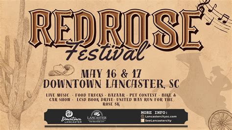 2025 Retro Red Rose Festival, 100 N Main St, Lancaster, SC 29720-2410 ...