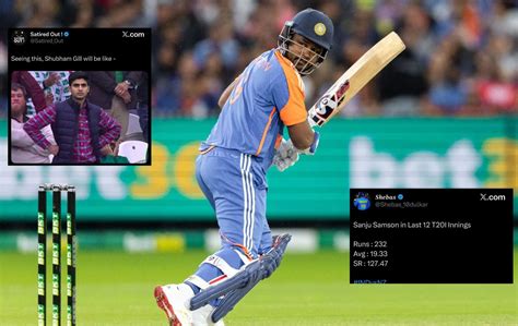 "Wasting his chance" - Fans react as Sanju Samson gets dismissed ...