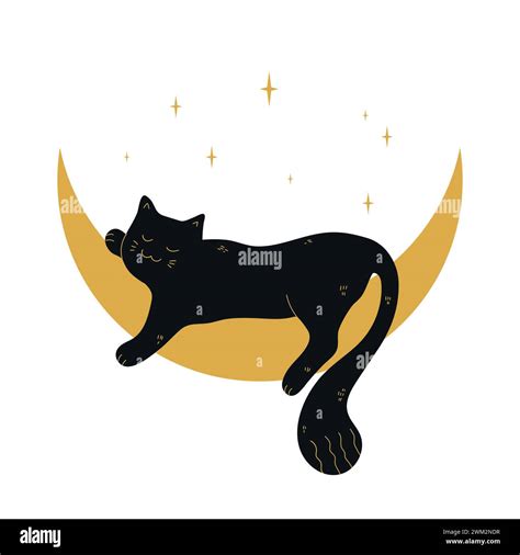 Cute cat in golden Stock Vector Images - Alamy