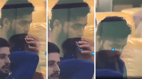 Is Riyan Parag vaping? RR captain spotted blowing device in the ...