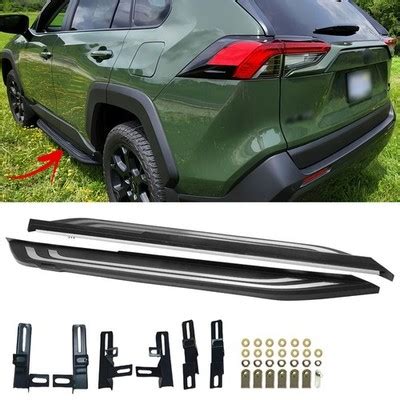 2PCS Aluminum Running Board Side Step Nerf Bars Pedal For Toyota RAV4 ...